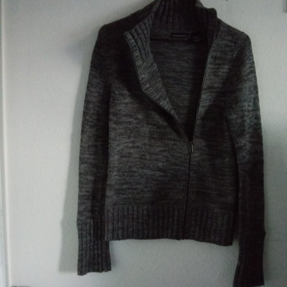 Moda Intl Grey Asymmetrical Sweater Jacket - Picture 14 of 16